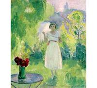 Henri Lebasque Un paseo en el jardín pintura por números para adultos, principiantes, kit de pintura al óleo para regalo