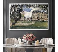 Henri Matisse Chateau De Chenonceaux - Kit de pintura de diamantes para adultos, kit de pintura de diamante redondo completo 5D, bordado artístico, decoración del hogar