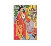 Henri Matisse Moder Matisse The Woman with Hat Museum Abstract Vintage Gallery Póster de exposición, pintura decorativa en lienzo para pared e impresión artística moderna para dormitorio familiar, 24