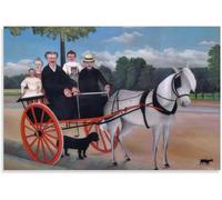 Henri Rousseau《Excursión en familia》Póster de arte Henri Rousseau Cuadro de pared en lienzo Henri Rousseau Impresiones para decoración de pared del hogar Cuadro 50x65cm Sin marco