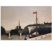 Henri Rousseau《Paisaje Vintage》Póster De Arte Henri Rousseau Cuadro De Pared En Lienzo Henri Rousseau Impresiones Para Decoración De Pared Del Hogar Cuadro 40x55cm Sin Marco