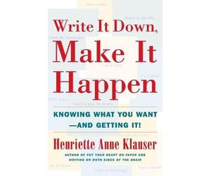 Henriette Anne Klaus Write it down, Make it Happ (Tapa blanda) (Importación USA)