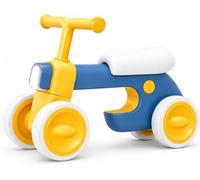 Henry & Colin Bicicleta de paseo para niños - sin pedal de 4 ruedas para niños y niñas, con asiento estable y construcción duradera para 1-3 años (azul)