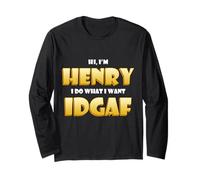 Henry Costume Idgaf Funny Meme Halloween Costume For Henrys Manga Larga