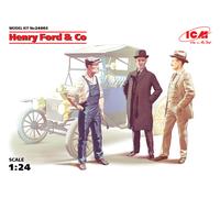 Henry Ford & Co (3 Figures) (100% New Moldes) 1:24 Figura Plástico Modelo Kit
