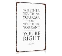 Henry Quote Vintage Aluminum Sign 12x8 Inch