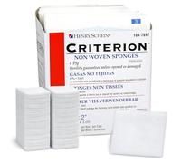 Henry Schein Esponjas no tejidas de mezcla de rayón/poliéster, 5 x 5 cm, 4 capas estériles, 4 capas, paquete de 50 unidades - 1 paquete