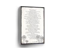 Henry Scott Holland Wall Art Funeral Poem Canvas Print All Is Well Bereavement Gift Sympathy Poem for Home Office School Wall Decor(Unframed,12x18inch(30x45cm))
