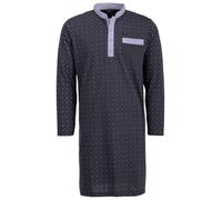 Henry Terre Camisón de manga larga para hombre, con bolsillo en el pecho, talla M-3XL, antracita, XXL