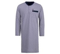 Henry Terre Camisón de manga larga para hombre con brújula y bolsillo en el pecho con botones, talla M-3, gris claro, XL