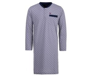 Henry Terre Camisón de manga larga para hombre con brújula y bolsillo en el pecho con botones, talla M-3, gris claro, XL