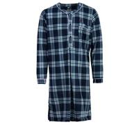 Henry Terre Camisón de manga larga para hombre, estampado de tartán, bolsillo en el pecho, tapeta con botones, talla M-3XL, mezcla de, gris, M