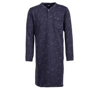 Henry Terre Camisón térmico de manga larga para hombre, diseño de líneas, bolsillo en el pecho, tira de botones, talla M-3XL, antracita, M