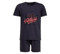 Henry Terre Oregon Portland - Pijama corto para hombre (2 piezas, algodón M-5XL), antracita, 5XL