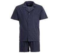 Henry Terre Pijama corto Karl para hombre con estampado de cruces, conjunto M-5XL algodón abotonado pantalones cortos y camiseta de manga corta diseño elegante pijama de verano, antracita, 5XL
