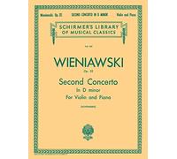 Henryk Wieniawski-Second Concerto in D Minor, Op. 22 Violín y libro de piano
