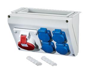 Hensel Enystar Caja de conexiones WM2 1x16A 5p 400V 2x16A 2p PE - FP CB 216