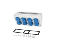 Hensel MI Caja de conexiones 8x16A 2P PE 230V Schuko 300mm - Mi CB 18