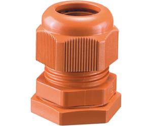Hensel Prensaestopas IP66 M25 Naranja Resplandor Alambre de Prueba - AKMF 25 [20 Piezas]