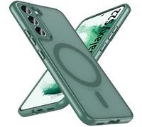 Hensinple Funda magnética para Samsung Galaxy S22, compatible con MagSafe, [funda militar] a prueba de golpes, antiarañazos, antihuellas dactilares, delgada, translúcida, mate, para Samsung S22 5G