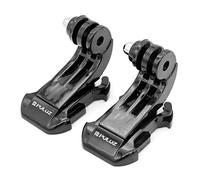 Hensych 2 Piezas Negro Vertical Superficie J-Hook Hebilla Mount Set para GoPro 7/6/5/4/3/2/1 Series, Correa de Pecho Casco de Montaje Frontal para OSMO Action para Xiaoyi, etc.