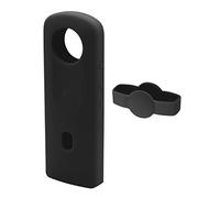 Hensych Funda protectora de silicona con cubierta de lente para Ricoh Theta SC2 360 Cámara panorámica Anti-caída Funda protectora Soft Case (negro)