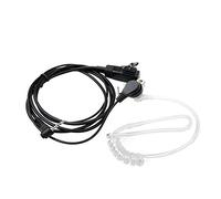 Hensych Pinganillo camuflado con tubo transparente de guardaespaldas del FBI para radio Motorola Talkabout Cobra de 1 clavija