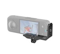 Hensych Soporte horizontal vertical para cámara de acción Insta360 X4/X5, soporte vertical en L de liberación rápida, con agujero de tornillo de 1/4 pulgadas e interfaz plegable de dos puntas