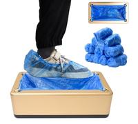 HENYEER Dispensador automático portátil de cubrezapatos con 200 cubrezapatos desechables, manos libres, para casa, oficina, supermercado, fábrica, laboratorio. Antideslizante e impermeable