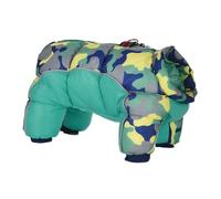 HENYGEN Abrigo cálido para perros para actividades al aire libre, ropa de camuflaje, resistente al viento, con cremallera, traje de chihuahuas, traje de invierno para mascotas, ropa impermeable para