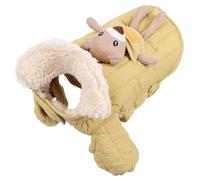 HENYGEN Abrigo de invierno para perro, diseños de colores caramelo, cobertura completa, abrigo térmico para clima frío, actividades al aire libre, chaquetas para mascotas para clima frío