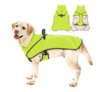 HENYGEN Abrigo de perro de moda para actividades al aire libre, abrigo cálido para mascotas, resistente al viento, correa reflectante, ropa de abrigo para razas grandes, ropa de abrigo cómoda para