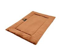 HENYGEN Cama cuadrada larga de felpa cálida para perros con alfombrillas de película impermeable, caseta cálida para mascotas, lavable, sofá de felpa