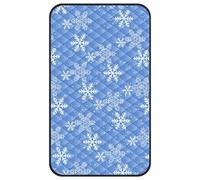 HENYGEN Cama para gatos, cojines suaves para perros pequeños a grandes, almohadilla de enfriamiento suave, patrón de copo de nieve, perro al aire libre