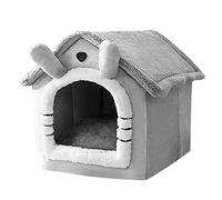 HENYGEN Casa cálida para perros, cama suave para mascotas, nido de felpa con cojín extraíble para gatos, cachorros, perros pequeños, acogedora casa para mascotas, casa para perros