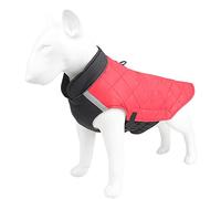 HENYGEN Chaleco reflectante para perro para caminar por la noche, abrigo antiorina, ropa de invierno, abrigo para mascotas con chaleco reflectante D para perro