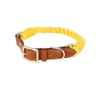 HENYGEN Cómodo collar de algodón para perros pequeños, diseño tejido resistente, perfecto para paseos diarios y entrenamiento, elegante collar de perro