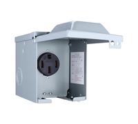 HENYGEN Conector de alimentación universal 14-50R para la mayoría de vehículos recreativos y coches eléctricos, lo que facilita la carga sin complicaciones en varios modelos bloqueados