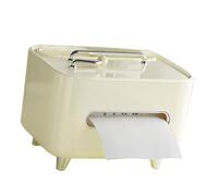 HENYGEN Elegante contenedor de pañuelos de tamaño pequeño, dispensador de servilletas, organizador multifuncional para mandos a distancia de toallas de papel, teléfono, gafas, soporte para control