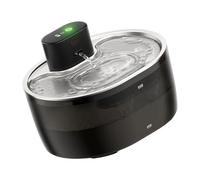 HENYGEN Fuente de agua automática para mascotas, tecnología de separación segura, dispensador de gran capacidad para perros, gatos, fuente silenciosa