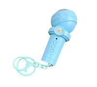 HENYGEN Llavero de dispositivo portátil para niños, forma de micrófono, reproducción de voz, duradero, carcasa de ABS, llavero de micrófono para niños