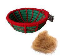 HENYGEN Nido de pájaros con acolchado para jaula, loros, casa de pájaros, escondites para mascotas, manualidades para pájaros de tamaño pequeño, decoración de jaula para loros