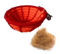 HENYGEN Nido de pájaros con acolchado para jaula, loros, casa de pájaros, escondites para mascotas, manualidades para pájaros de tamaño pequeño, decoración de jaula para loros