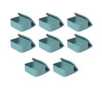 HENYGEN Paquete de 8 recipientes funcionales para alimentos, aptos para microondas, congelador, a prueba de fugas, de silicona, aptos para lavavajillas para diversas aplicaciones, a prueba de fugas