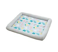 HENYGEN Tapete rectangular transpirable con arena impermeable lavable para mascotas, sección delgada multicolor con cama de refrigeración