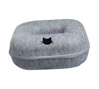 HENYGEN Versátil Cueva de Fieltro para Gatos, semicerrada, con cálidas comodidades para Invierno y Frescas, Cama para Mascotas Durante Todo año