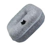 HENYGEN Versátil Cueva de Fieltro para Gatos, semicerrada, con cálidas comodidades para Invierno y Frescas, Cama para Mascotas Durante Todo año