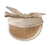HENYGEN Viseras solares ajustables para perros, protección UV, sombrero de paja, accesorio de disfraz para perros pequeños, disfraz de paja para mascotas, protección UV para perros pequeños, Yorkies