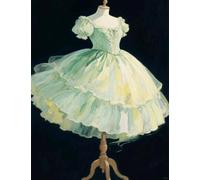 Henypt 14CT Bordado Punto De Cruz Kit Completo Vestidos De Dibujos Animados Y Vestidos De Novia Completa Impreso Diy Con Hilos Y Tela Para Niños O Adultos Principiantes Estampados Mano Hacer 60x80cm