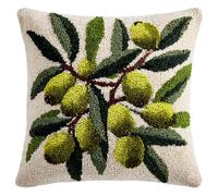 Henypt Kit Completo de Funda de Cojín con Gancho de Cierre,rama de olivo,Cojines para Bordar a Mano 43x43cm,Bricolaje Funda de Cojín Decoración Del Hogar